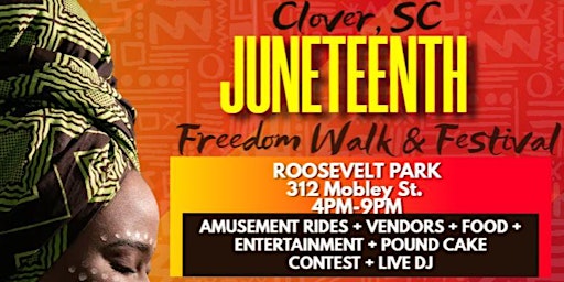 Clover Juneteenth Freedom Walk & Festival Official Shirt primary image