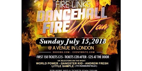 DANCE HALL FIRE UK TOUR primary image