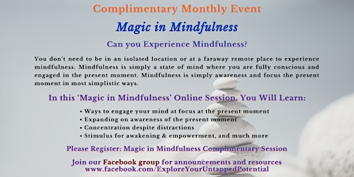 Magic in Mindfulness - Monthly Hangout primary image