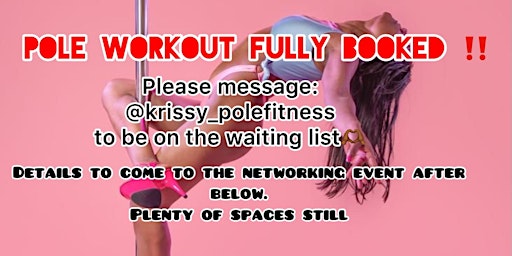 ‼️POLE WORKOUT FULLY BOOKED ‼️ Beginner Pole Fitness Class & Social After