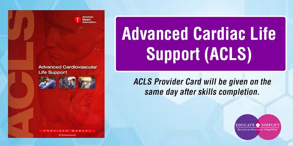 Advanced Cardiac Life Support ACLS Tickets Sun Aug 25