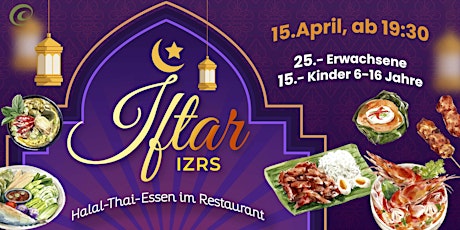 IZR Gemeinschafts-Iftar am 15. April in Zürich