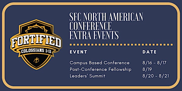 EXTRAS: SFC North American Conference