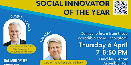 Social Innovator of the Year with Joseph Grenny and Tim Stay