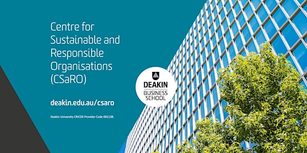 CSaRO research seminar: Corporate Political Sustainability Leadership 