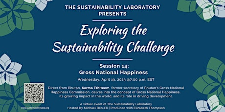Karma Tshiteem in Exploring the Sustainability Challenge