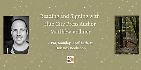Reading and Signing with Hub City Press Author Matthew Vollmer
