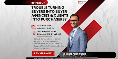 Trouble Turning Buyers into Buyer Agencies & Clients into Purchasers?