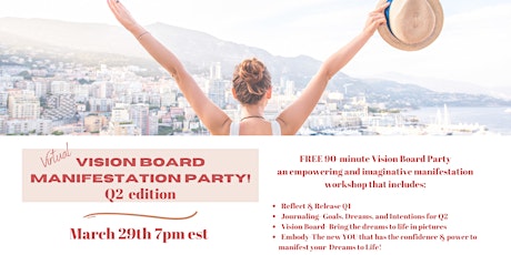 Free Vision Board Manifestation Party with Tracylee