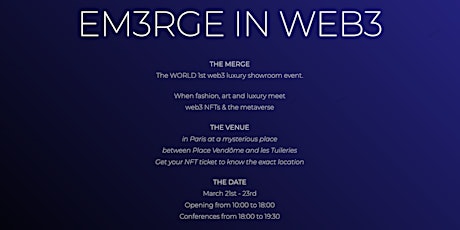 Web3 luxury showroom - Paris Blockchain Week side event