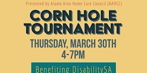 AAHCC & disabilitySA Corn Hole Tournament