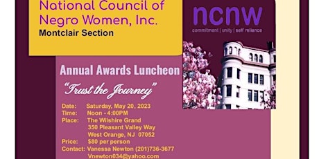 NCNW Montclair Section Annual Awards Luncheon