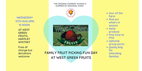 Family Fruit Picking Fun at West Green Fruit Farm primary image