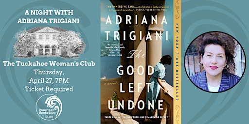 An Evening With Adriana Trigiani at The Tuckahoe Woman's Club
