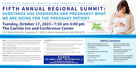 5th Annual Regional Summit: Substance Use Disorders and Pregnancy
