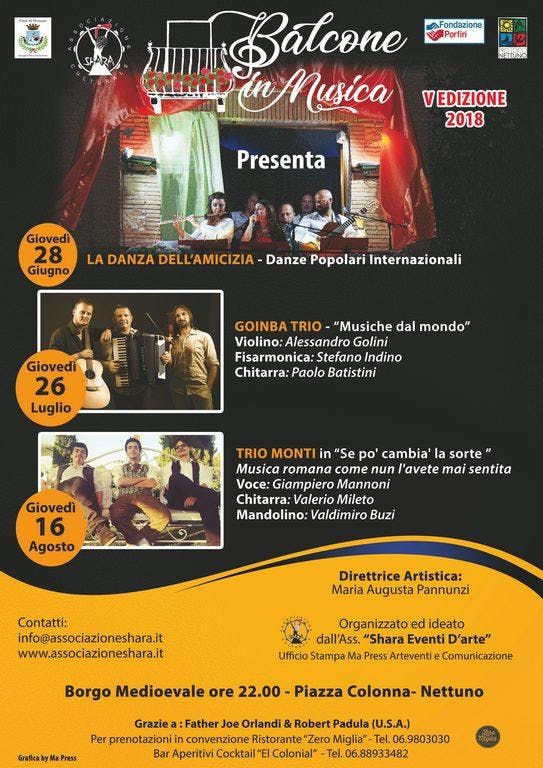 Balcone in Musica - Goinba Trio - Musiche dal Mondo