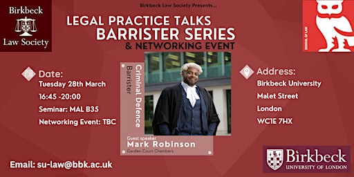 Legal Practice Talks, Barrister Series: with Barrister Mark Robinson