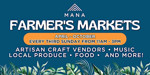 Monthly Farmer's Markets
