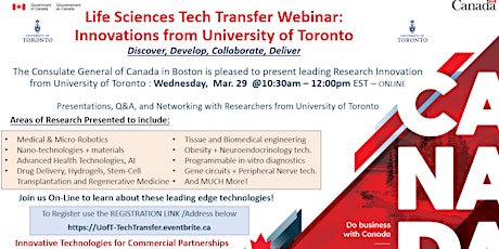 University of Toronto - Tech Transfer Webinar