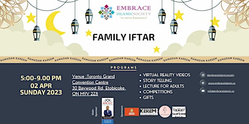 Family Iftar of Embrace Islamic Society