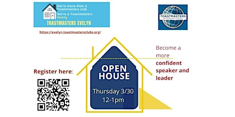 TOASTMASTERS EVELYN OPEN HOUSE - COME GROW WITH US!