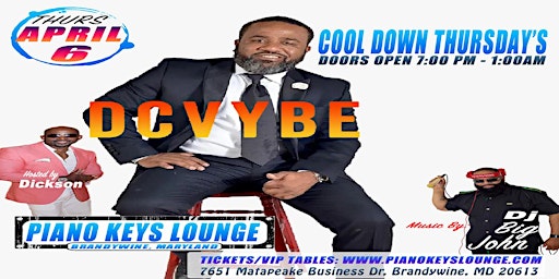 DC VYBE BAND LIVE @ Piano Keys Lounge Cool Down Thursday's