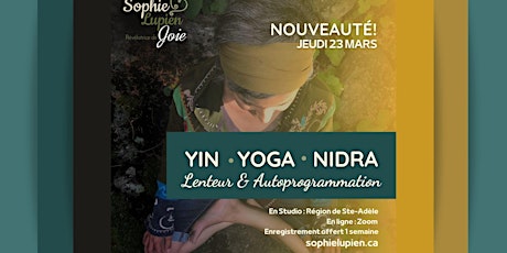 ZOOM Yin Yoga Nidra | Lenteur & Autoprogrammation