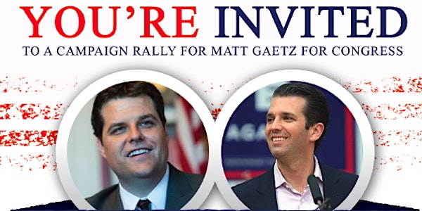 Donald Trump Jr. Rally for Matt Gaetz