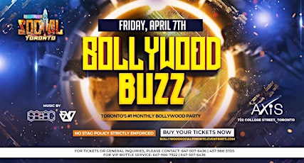 Bollywood Buzz - Toronto's #1 Monthly Bollywood Party