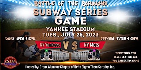 Battle of the Boroughs - Subway Series Game