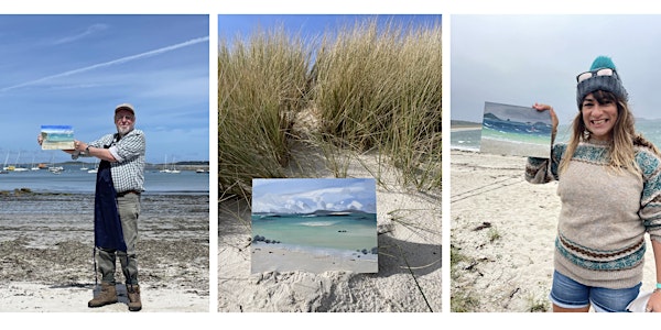 St Marys Scilly Beach Painting Workshop with  artist Ellie Verrecchia