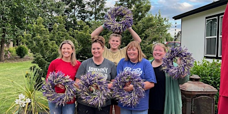 Lavender Wreath Class at Crowing Hen Brewery in Carlton Oregon