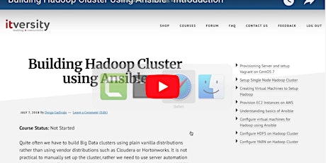 Building Hadoop Cluster using Ansible - Online live and Free event primary image