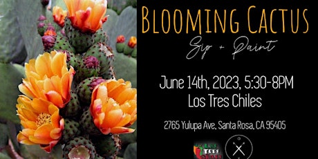 Blooming Cactus Sip + Paint!