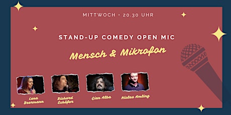 Stand-up Comedy • F-Hain • 20.30 Uhr | "Mensch und Mikrofon"