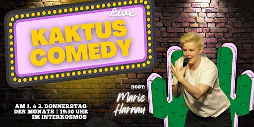 Kaktus Comedy am 1. Juni - 20:30 Uhr mit FLINTA* & queeren Comedians primary image