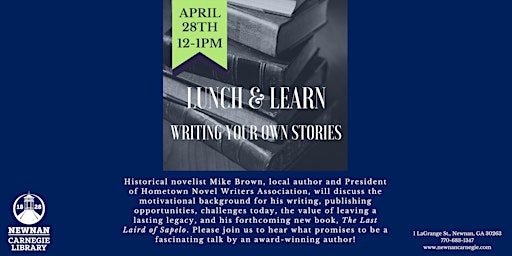 Lunch and Learn: Writing Your Own Stories