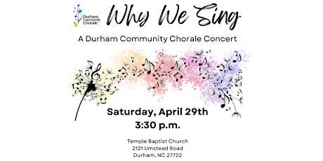 Durham Community Chorale Spring 2023 Concert
