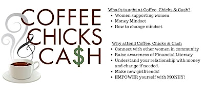Primaire afbeelding van Rescheduled Coffee, Chicks & Ca$h