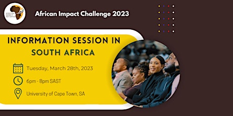 African Impact Challenge Info Session - Cape Town, South Africa