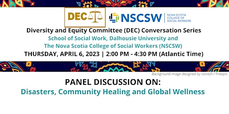 Panel discussion on Disasters, Community Healing and Global Wellness
