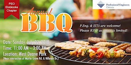 Annual Etobicoke Chapter BBQ! primary image