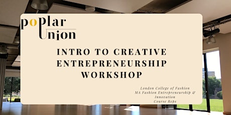 Intro to Creative Entrepreneurship Workshop