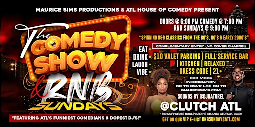 The Comedy Show & RNB Sunday! primary image