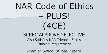 NAR COE - PLUS! Webinar(4 CE ELECT) Fri May 3, 2024 (9-1) THOMAS