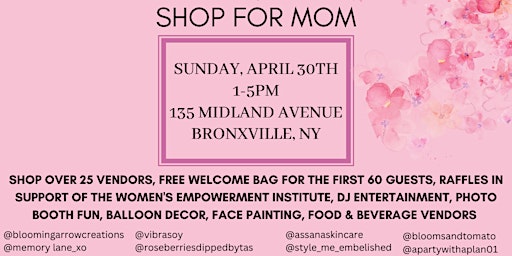 Shop For Mom, Westchester County Small Business Pop Up Shop