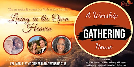 Hauptbild für Living in the Open Heaven Worship Gathering