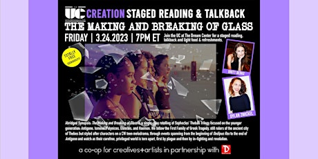 STAGED READING & TALKBACK of THE MAKING AND BREAKING OF GLASS