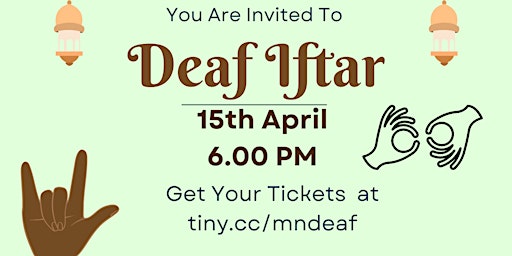 Annual Deaf  Iftar - Fundraising Dinner