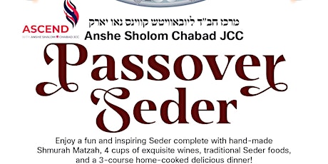 Passover Seder @Anshe Sholom Chabad JCC